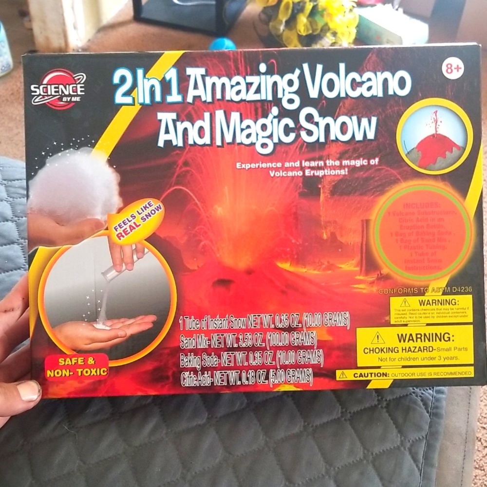 Volcano and magic snow